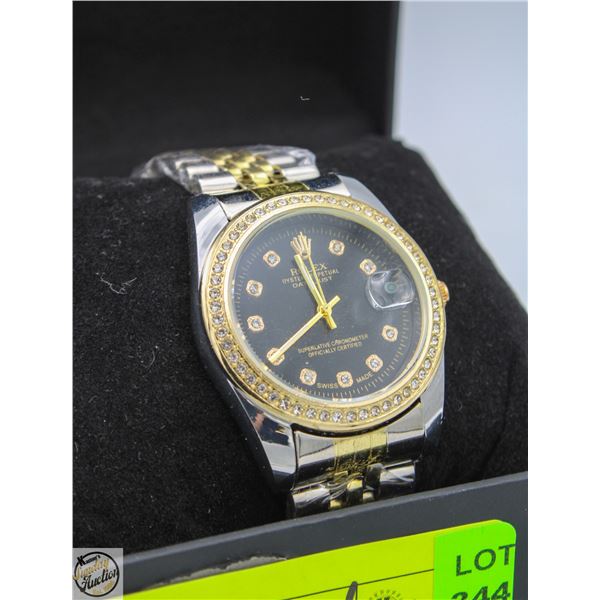 NEW REPLICA ROLEX "DATE JUST" MEN'S WATCH