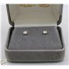 Image 1 : NEW PAIR OF 14 KT GOLD & CUBIC ZIRCONIA