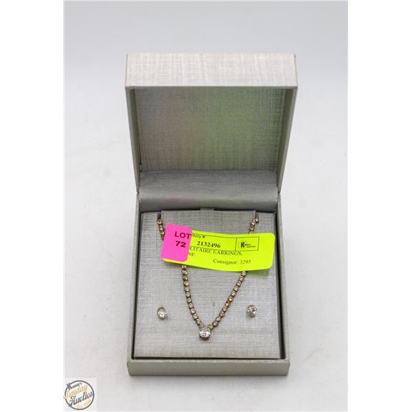 ESTATE EARRINGS + RHINESTONE COSTUME-
