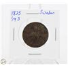 Image 1 : 1825 SWEDEN 1/4 SKILLING COIN