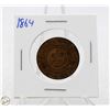 Image 1 : 1864 NOVA SCOTIA ONE CENT COIN