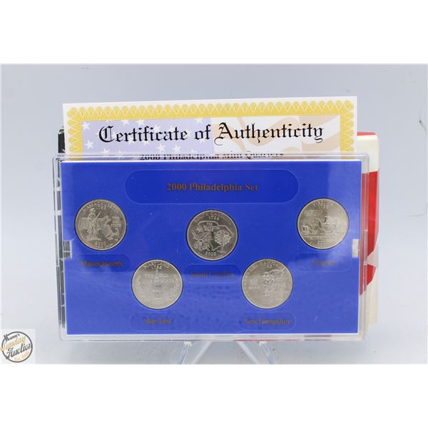2001P USA PHILADELPHIA STATE QUARTERS SET