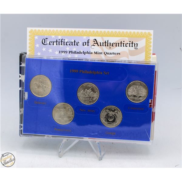 1999P USA PHILADELPHIA STATE QUARTERS SET