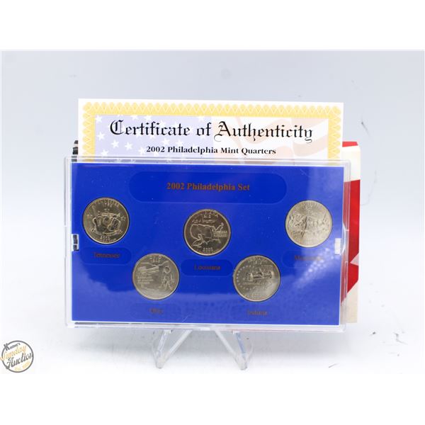 2002P USA PHILADELPHIA STATE QUARTERS SET