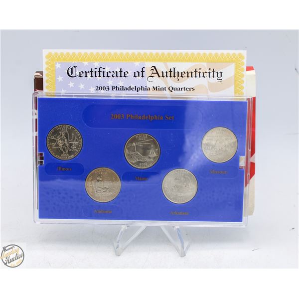 2003P USA PHILADELPHIA STATE QUARTERS SET