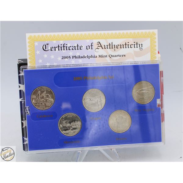 2005P USA PHILADELPHIA STATE QUARTERS SET
