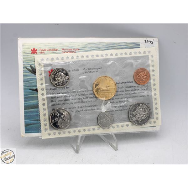 1992 "SEMI KEY" 25c RCM SEALED COIN SET