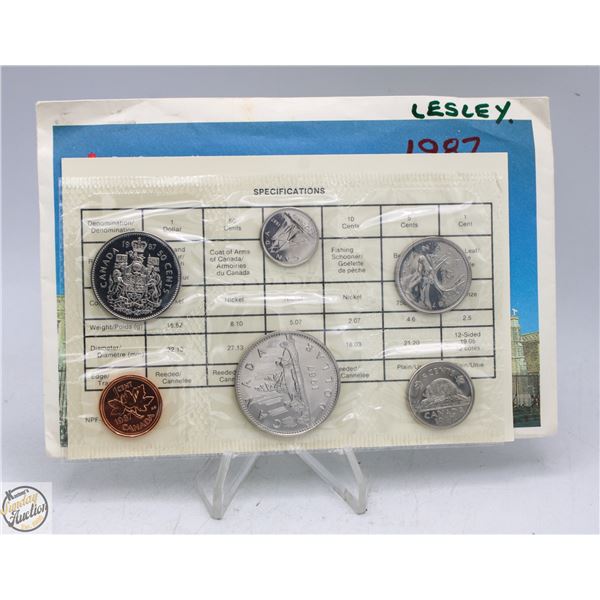 1987 "LAST YEAR OF NICKEL $1" CANADA RCM