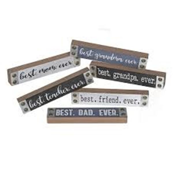 NEW CASADECOR WOOD BLOCKS W METAL ACCENTS