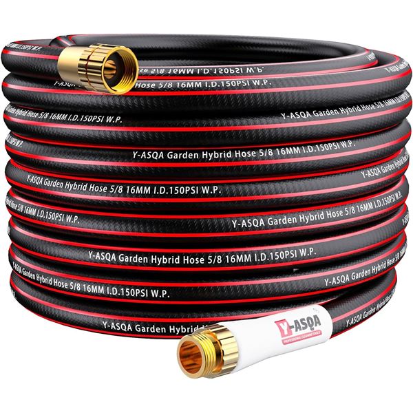 BRAND NEW YASQA WATER HOSE 50FT FLEXIBLE 5/8"