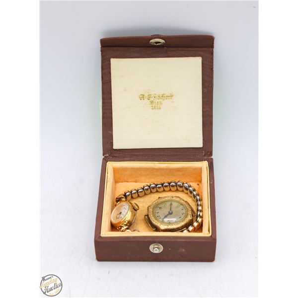 PAIR OF ANTIQUE LADIES WRIST WATCHES UNTESTED