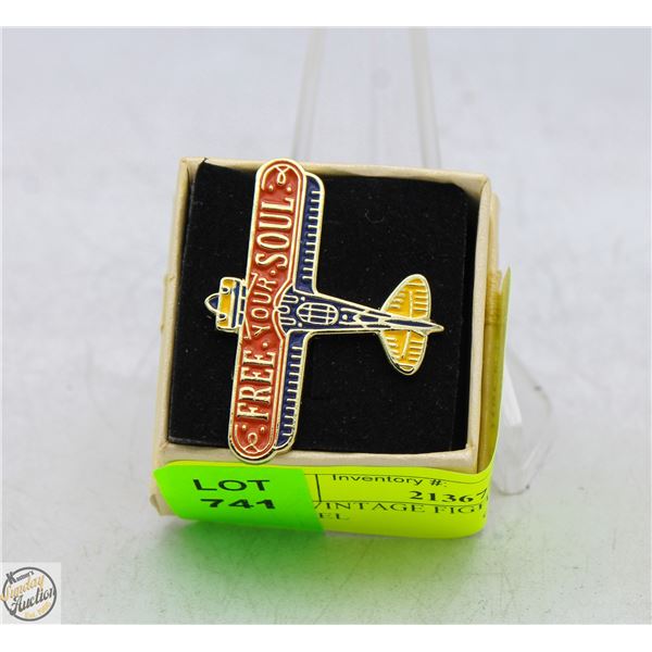 NEW VINTAGE FIGHTER AIRCRAFT ENAMEL