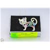 Image 1 : NEW ENAMEL CAT BROOCH RHINESTONE