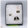 Image 1 : NEW THREE PCS FRENCH STYLE BLACK BROOCH