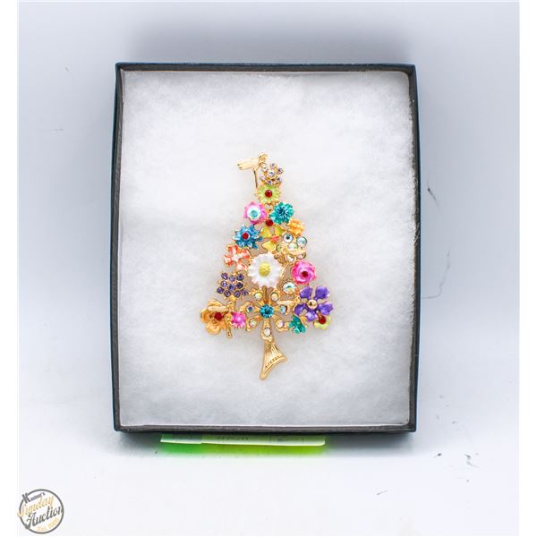 NEW CHRISTMAS TREE BROOCH FAIRIES,