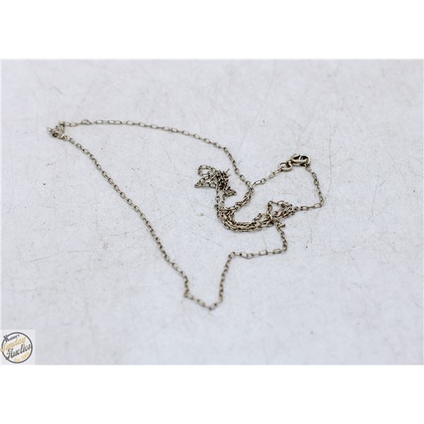 21 INCH LONG STERLING SILVER NECKLACE