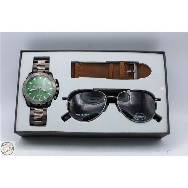 NEW VINCE CAMUTO MEN'S WATCH & POLARIZED