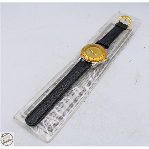 NEW OLD STOCK GUNK MECHANICS WATCH W/ LEATHER