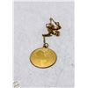 Image 1 : 12K G.F. NECKLACE & PENDANT, 21 INCH LONG