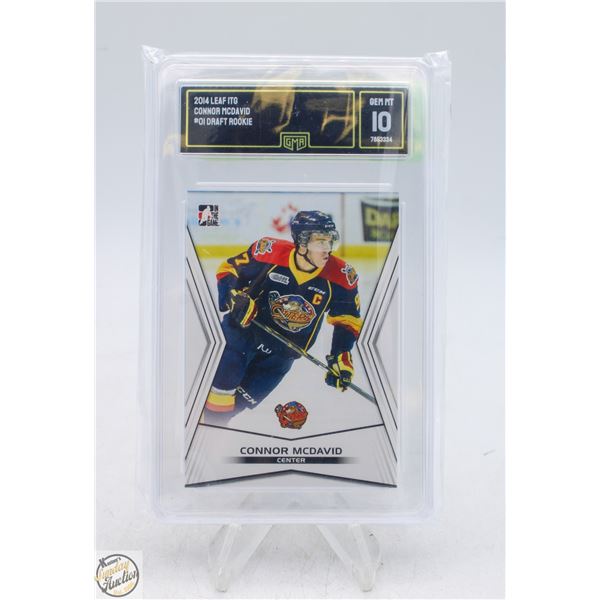 CONNOR MCDAVID PREROOKIE GMA 10 LEAF #01