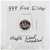 Image 1 : #3430-CANADIAN .999 FINE SILVER 1 GRAM WITH MAPLE