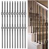 Image 1 : NEW MUZATA 10PC 44" HOLLOW IRON BALUSTERS