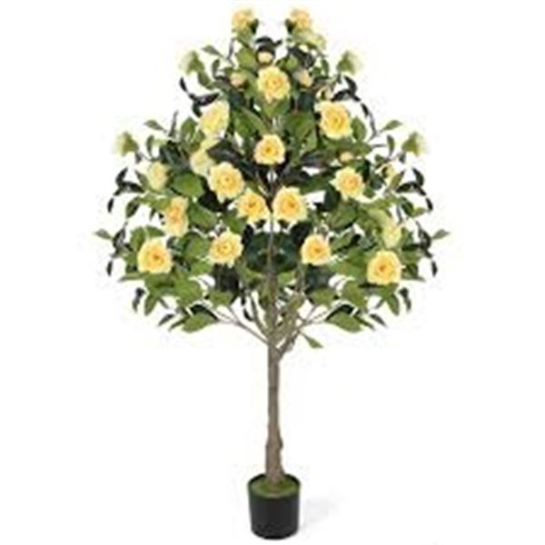 BRAND NEW LEFLOS ARTIFICIAL CAMELLIA TREE 4FT