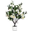 Image 1 : NEW W BOX LEFLOS ARTIFICIAL 3FT CAMELLIA TREE