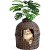 Image 1 : NEW CAT LITTER BOX IN WICKER PLANT STYLE ENCLOSURE