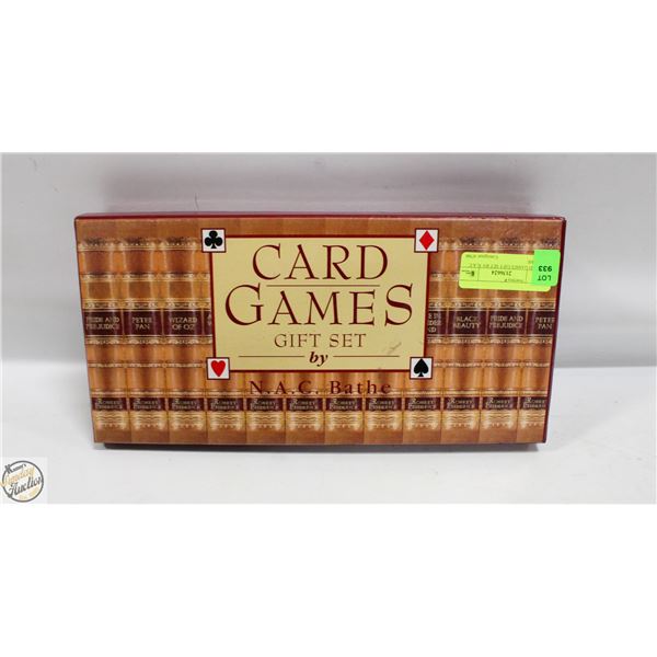 CARD GAMES GIFT SET BY N.A.C. BATHE