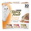 Image 1 : NEW 30 X 3OZ PURINA FANCY FEAST POULTRY & BEEF