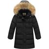 Image 1 : NEW AMROPI GIRLS WINTER COAT FAUX FUR BLACK
