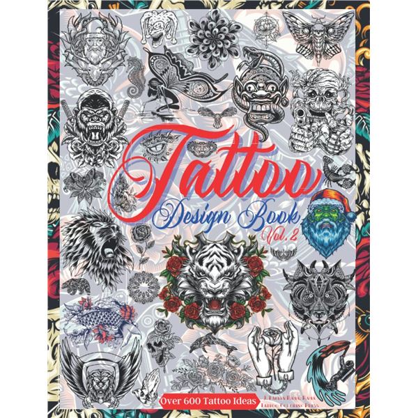 NEW PAPERBACK - TATTOO DESIGN BOOK - VOL.2