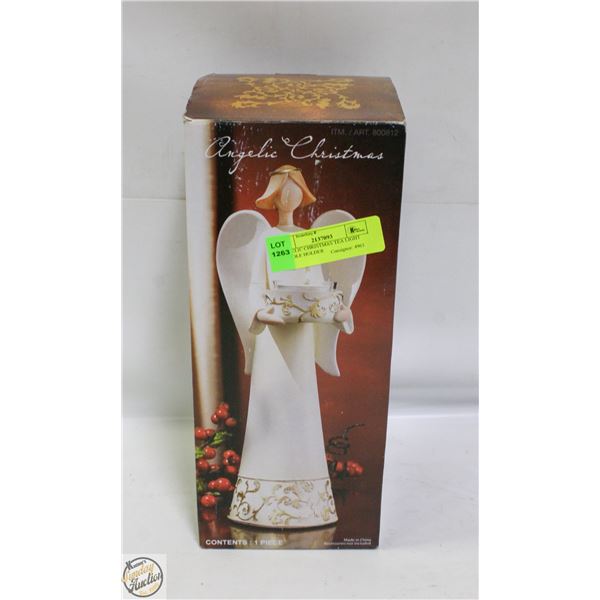 ANGELIC CHRISTMAS TEA LIGHT CANDLE HOLDER