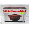 Image 1 : NEW SEALED KITCHENAID ENAMELED CAST IRON 5QT