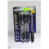 Image 1 : NEW KOBALT 6PC DIAMOND COATED TIP SCREWDRIVER SET