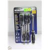 Image 1 : NEW KOBALT 6PC DIAMOND COATED TIP SCREWDRIVER SET