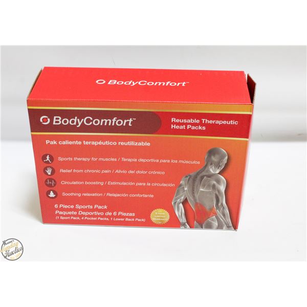 BRAND NEW BODY COMFORT 6 PIECE THERAPEUTIC HEAT