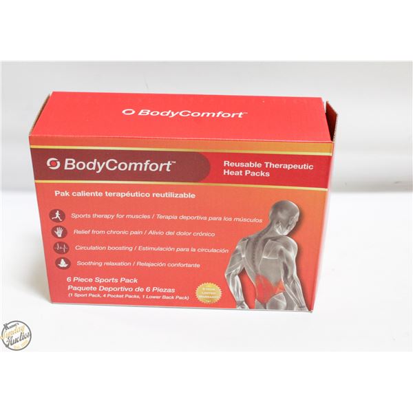 BRAND NEW BODY COMFORT 6 PIECE THERAPEUTIC HEAT