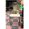 Image 1 : METAL WINE RACK HALLWAY STAND-TOP HAS BEEN SANDED/