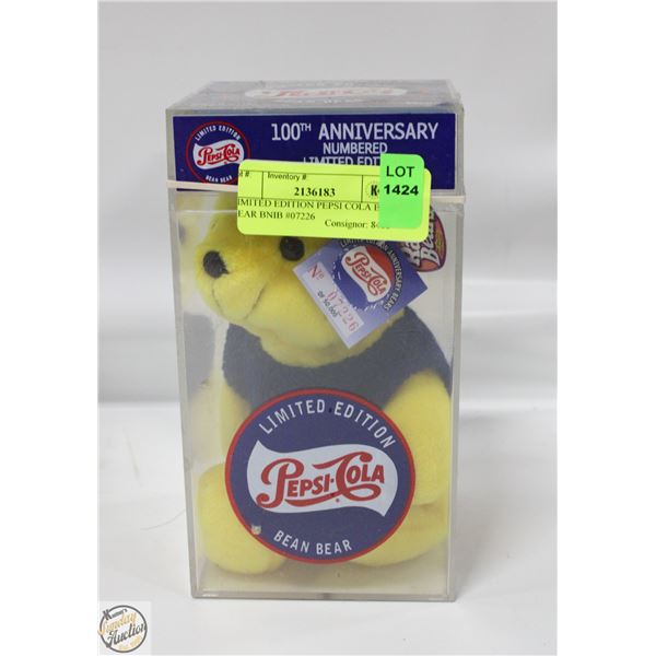 LIMITED EDITION PEPSI COLA BEAN BEAR BNIB #07226