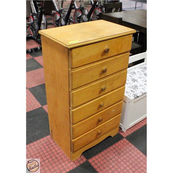 SOLID WOOD 6-DRAWER DRESSER