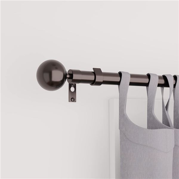 NEW 3/4" SINGLE CURTAIN ROD SET 48-84"