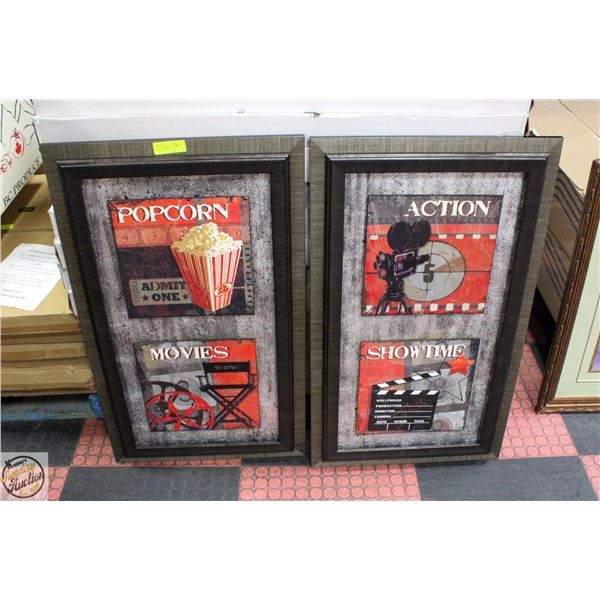 2 HOLLYWOOD ART 21" X 36"