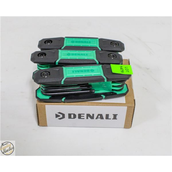 DENALI 3 PC HEX KEY SET