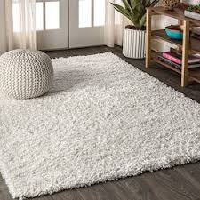 Rosedale Rug Collection NEW ROSEDALE SHAG AREA RUG 7 X 10FT WHITE