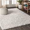 Image 1 : NEW ROSEDALE SHAG AREA RUG 7 X 10FT WHITE