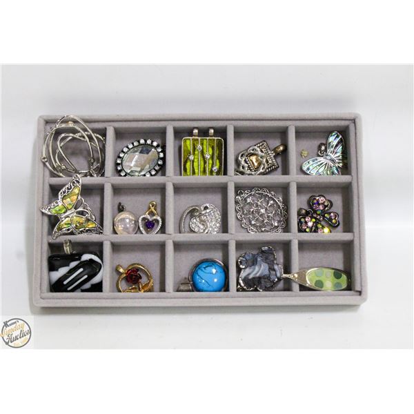 LOT OF CHARMS INCLUDING .925 SILVER