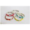 Image 1 : LOT OF 5 SNAP BANGLE BRACELETS