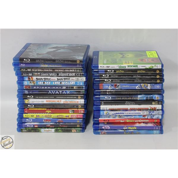 30 BLU RAY KIDS CARTOONS, DISNEY &